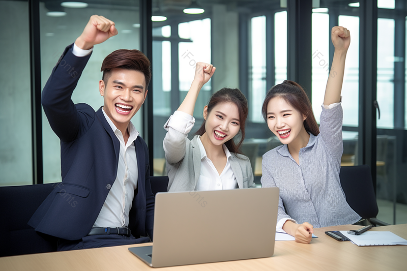 商务团队企业胜利开心形象照团队展示摄影背景,高清,摄影图,摄影图片,图片大全,摄影图免费下载